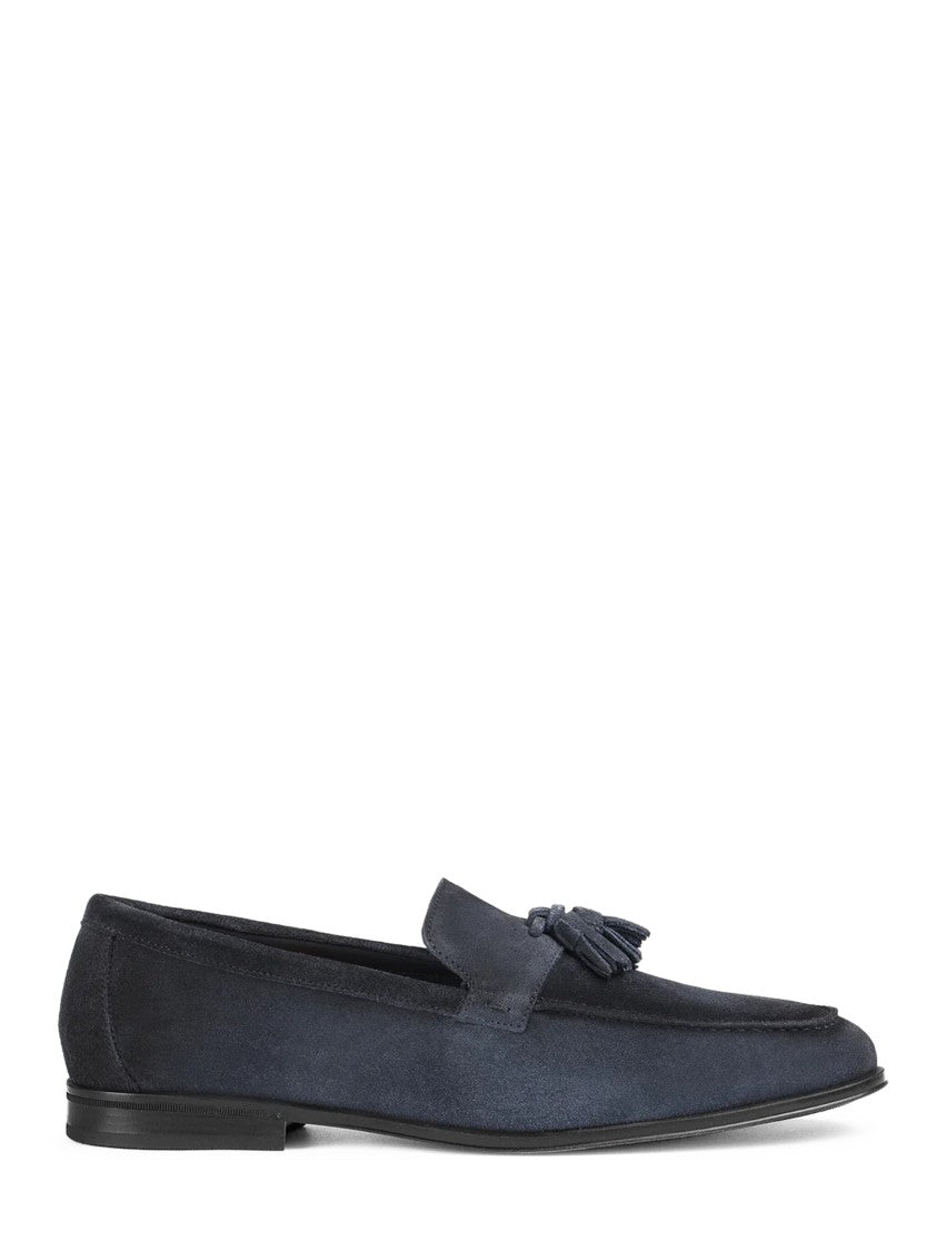Doucal's Tassel Moccasin Silhouette In Soft Calf Leather