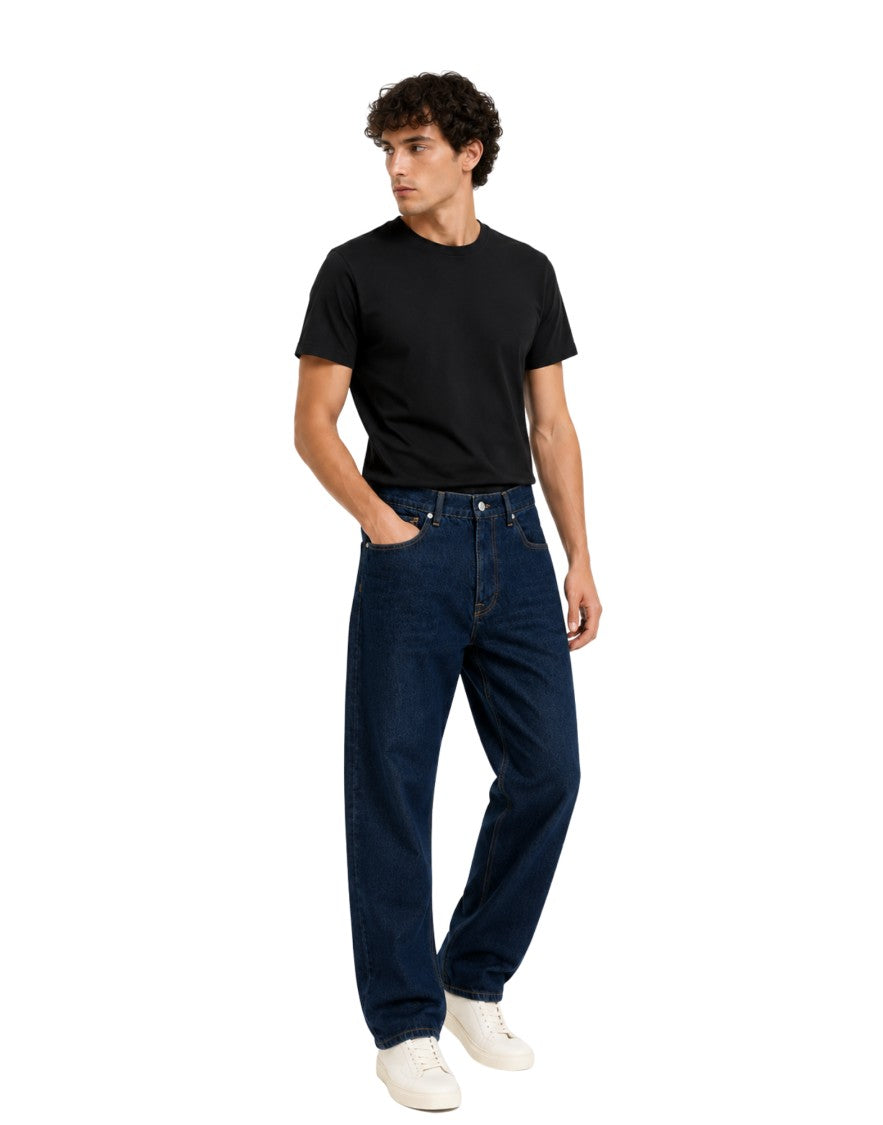 Nine In The Morning Dark Blue Icaro Carrot Fit Denim Jeans