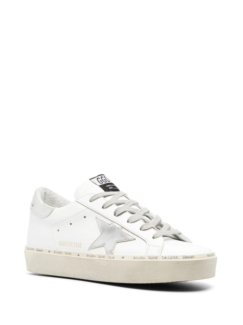 Golden Goose White Leather Sneakers