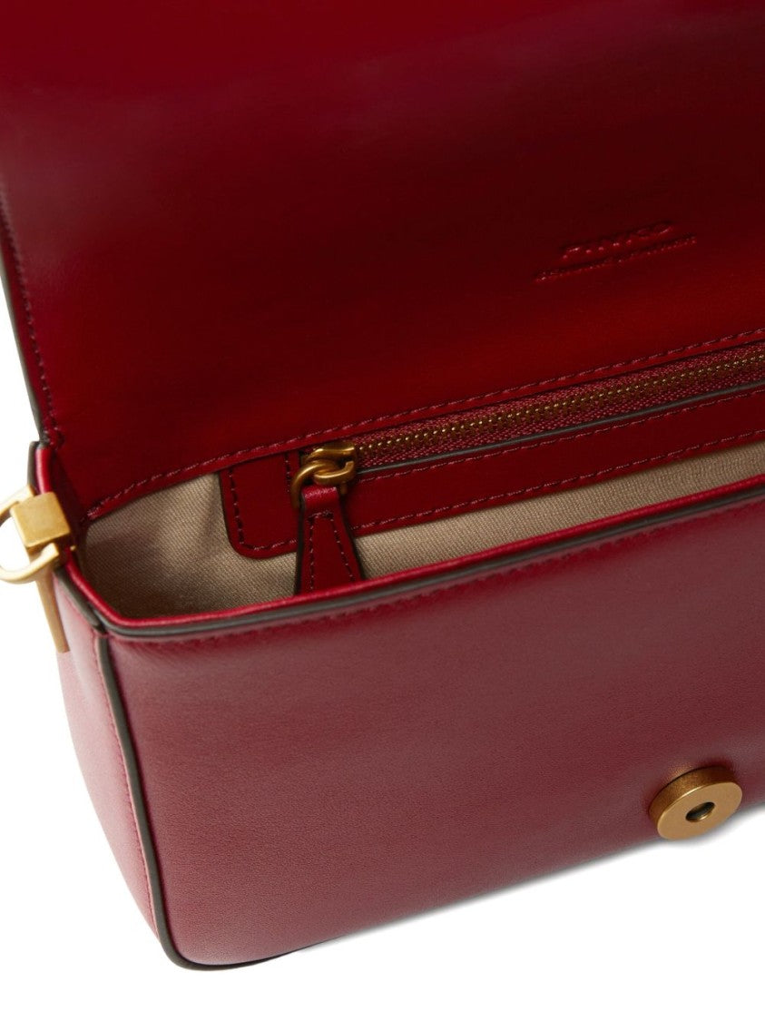 Pinko Rectangular Leather Shoulder Bag