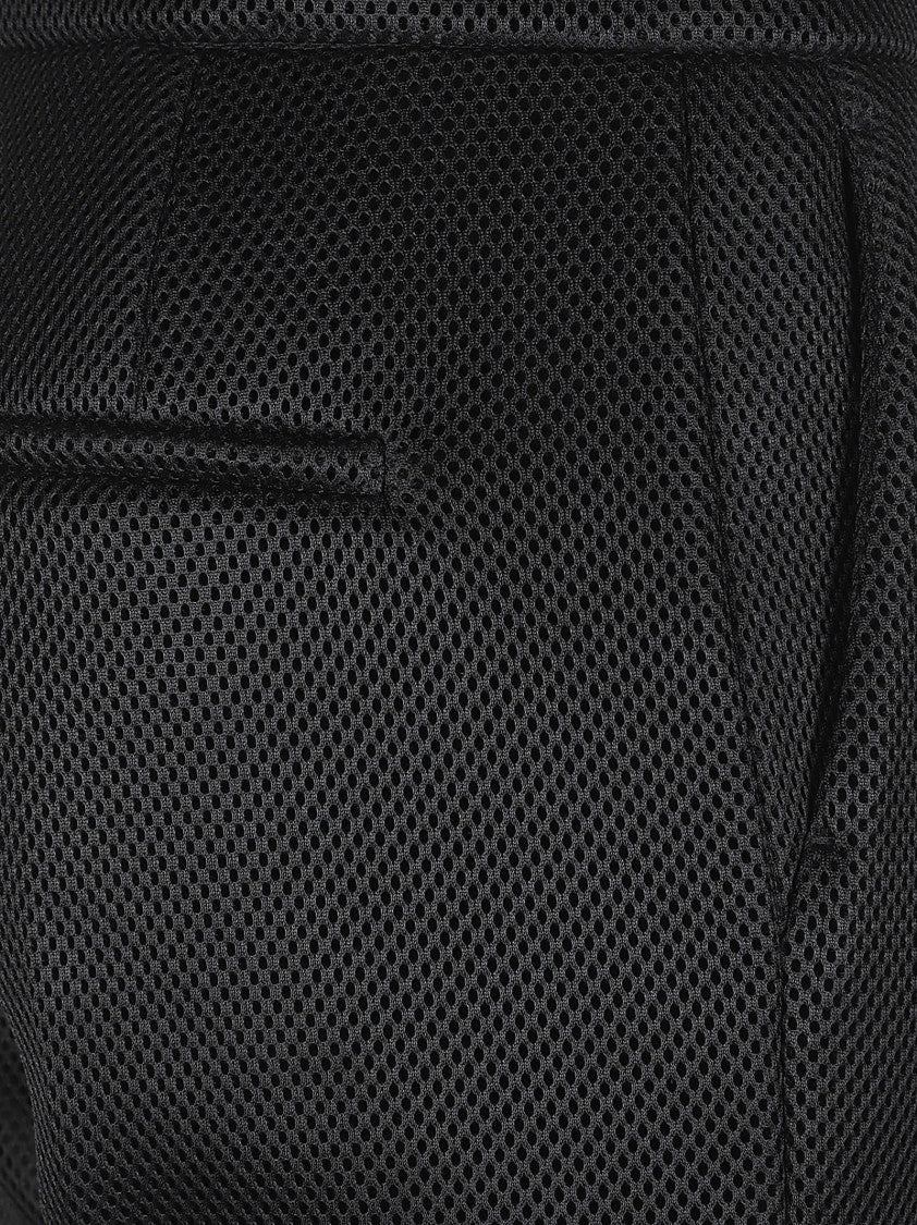 Max Mara Tapered Pants With Unique Mesh Overlay