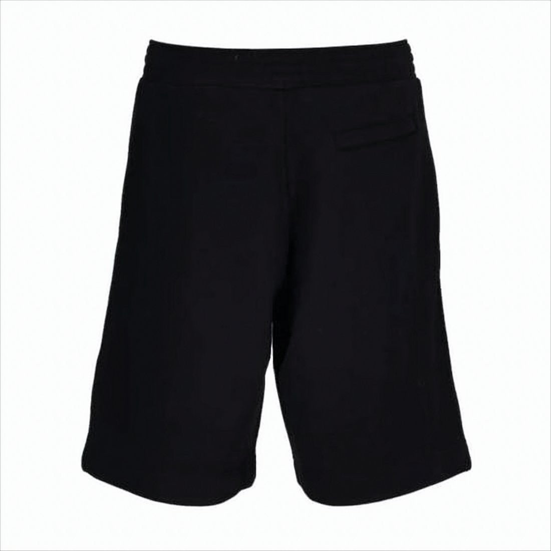 Givenchy Relaxed Fit Black Cotton Shorts With Bold Graphic Print
