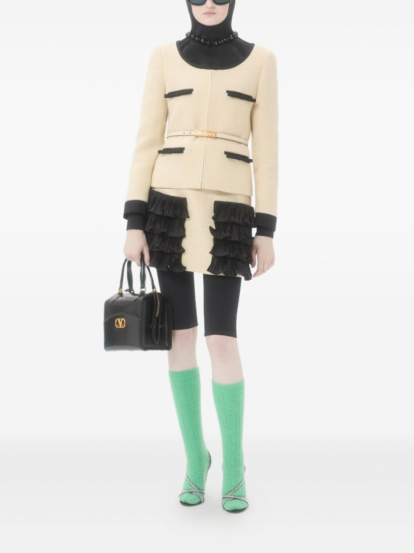 Valentino Garavani Plain Wool Tweed Jacket