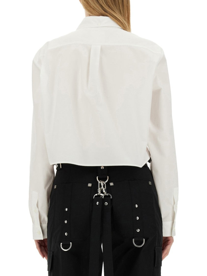 Givenchy Cropped Shirt With Classic Collar