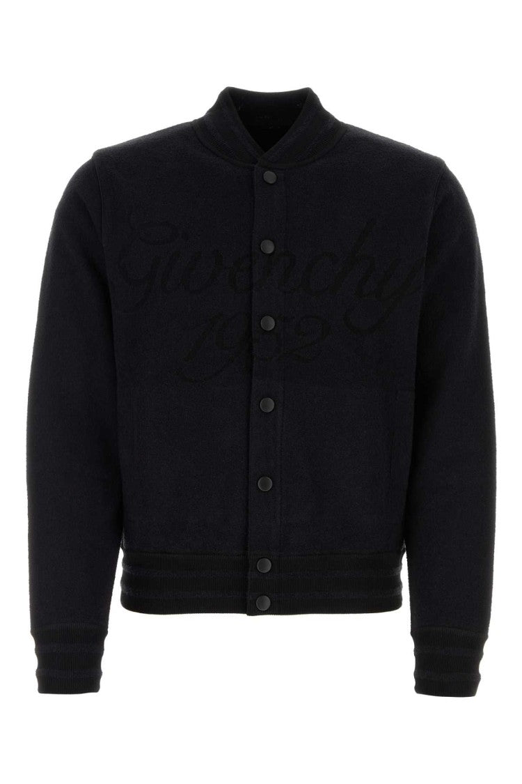 Givenchy Black Nylon Blend Bomber Jacket
