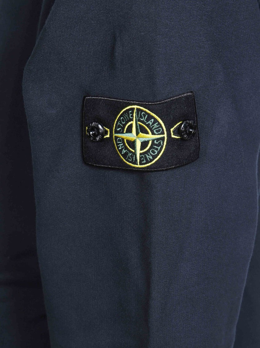 Stone Island Crewneck Logo Detail Sweatshirt