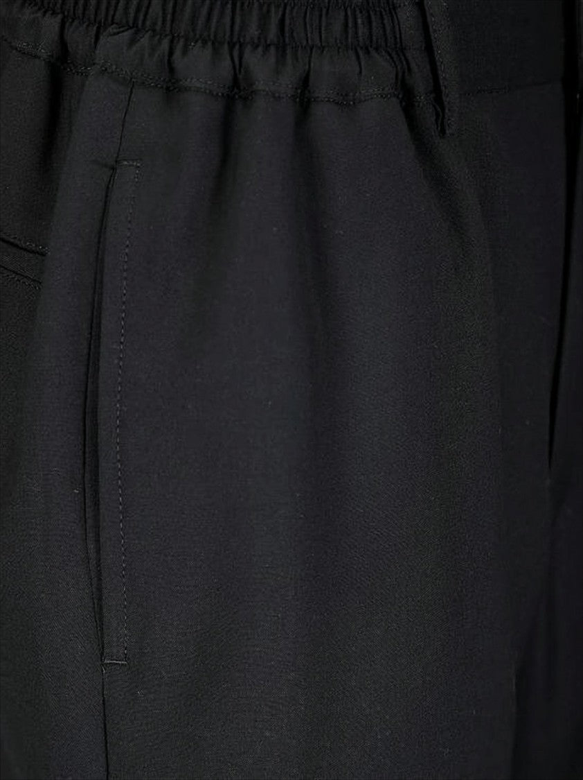 Comme Des Garçons Tailored Straight-Leg Pants With Mid-Rise Waist