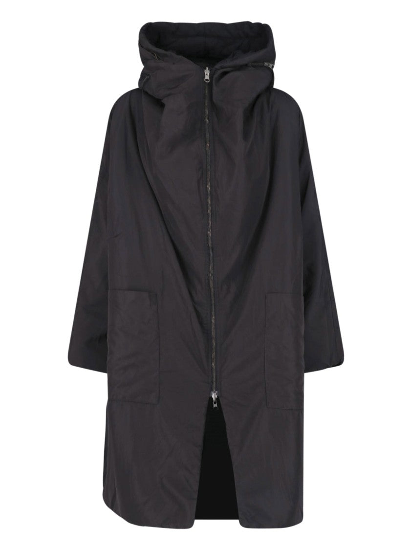 Kimono Rain Black Kimo No-Rain Reversible Belted Waterproof Jacket