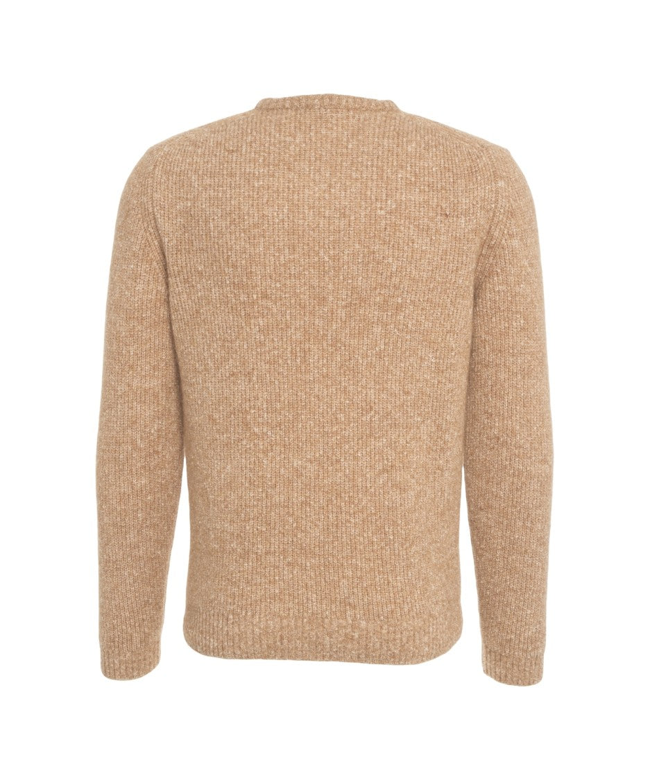 Gender Ribbed Knit Sweater
