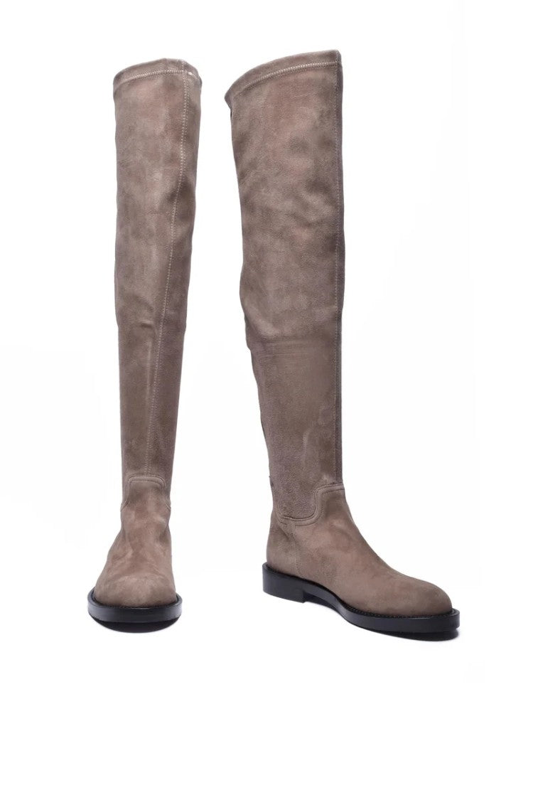 Guglielmo Rotta Suede Boots - Taupe