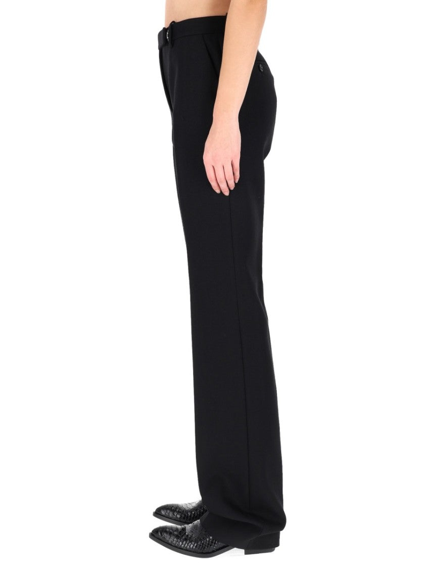 Tom Ford Black Straight Leg Virgin Wool Formal Pants