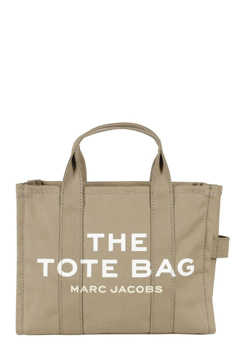 Marc Jacobs Green The Medium Tote Canvas Top-Zip Tote Bag