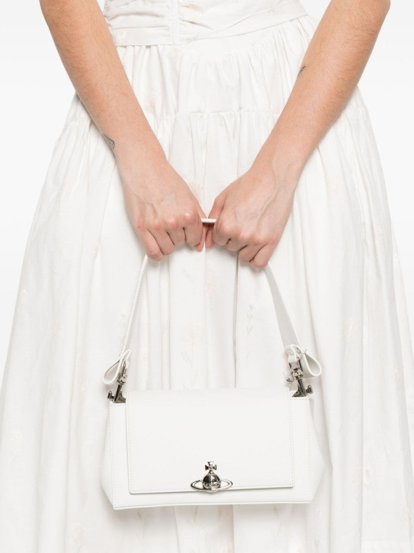Vivienne Westwood Classic Minimalist Grained Leather Top Bag