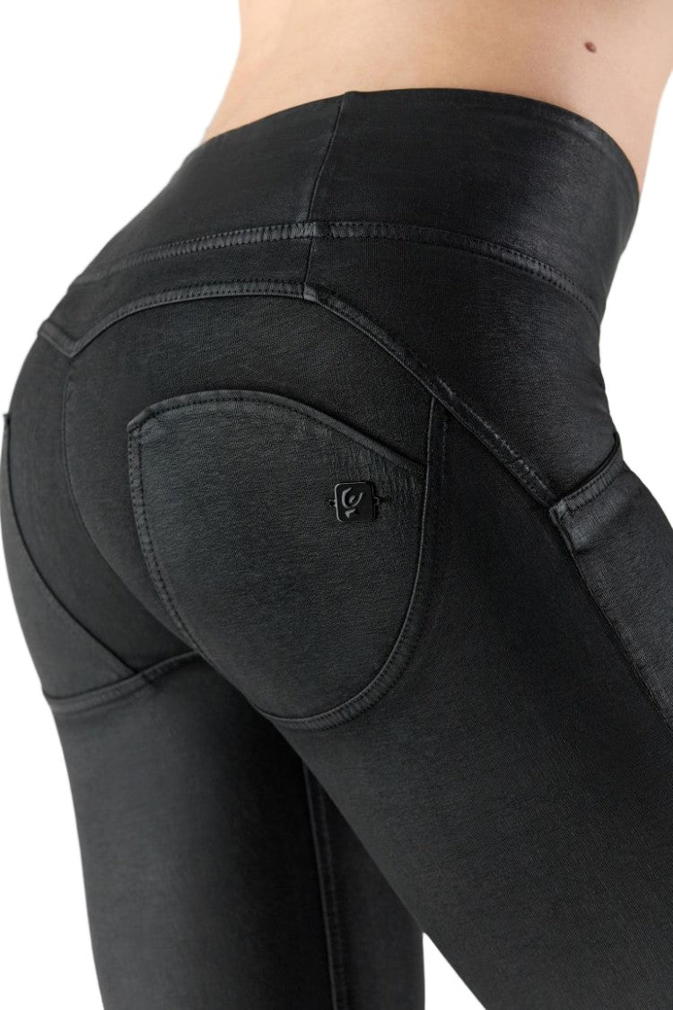 Freddy Skinny Fit Black Pants With Push-Up Effect