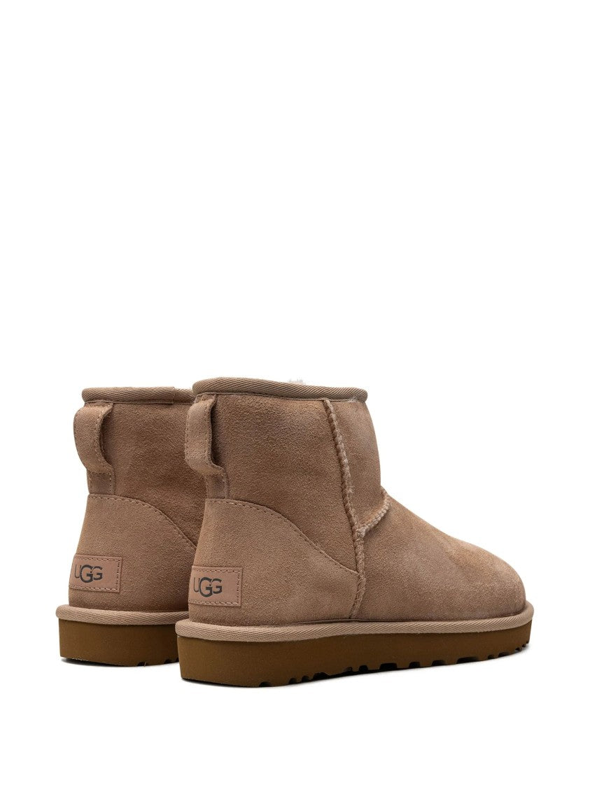 Ugg Brown Classic Mini Ii Suede Ballerinas