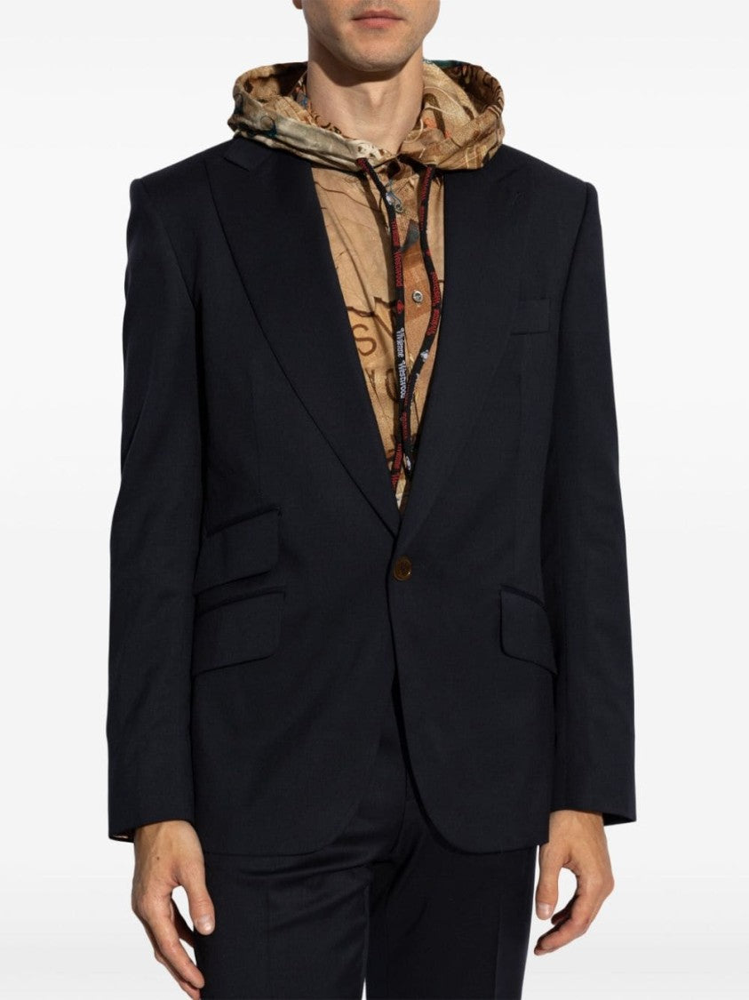 Vivienne Westwood Navy Virgin Wool Tailored Jacket