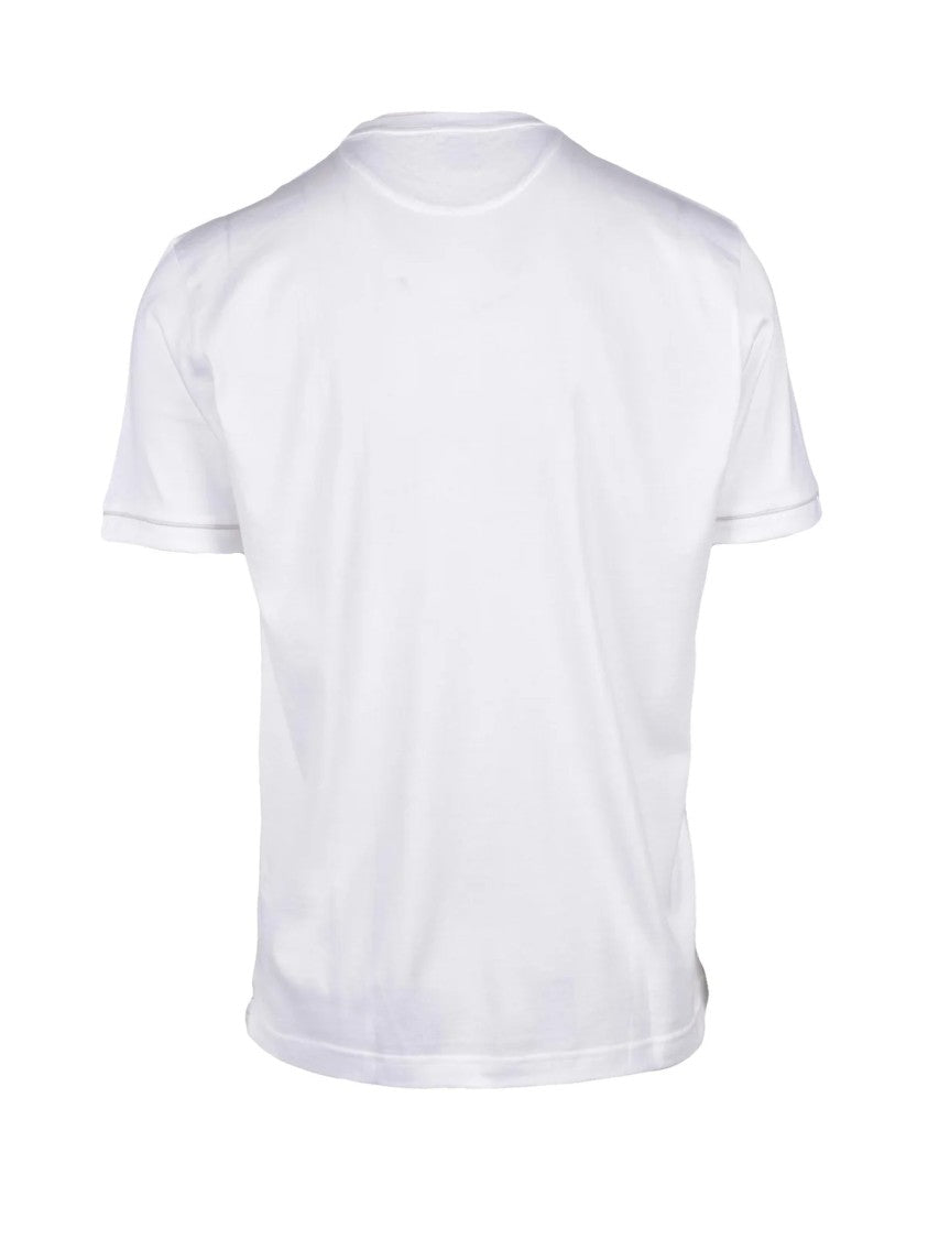 Eleventy White Men Cotton T-Shirt