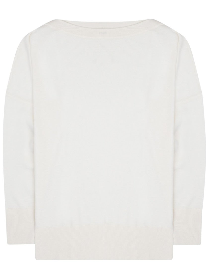 P.A.R.O.S.H. Linfa Wide Neckline Wool-Blend Sweater