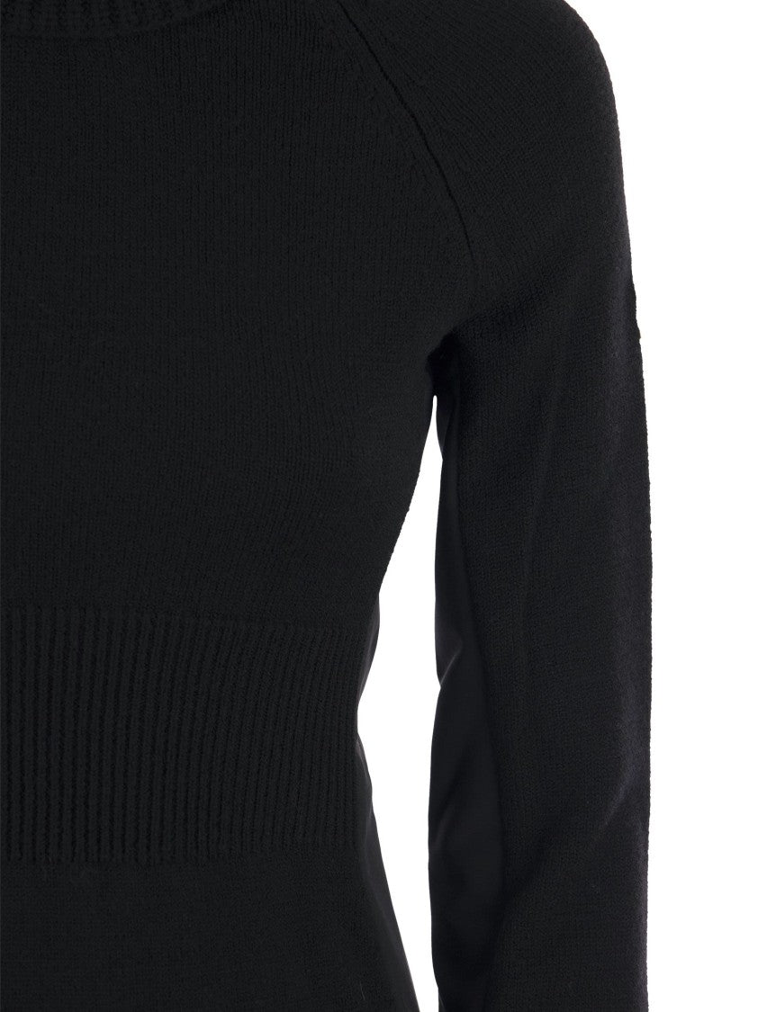 Moncler Grenoble Medium Weight Wool Turtleneck Jumper