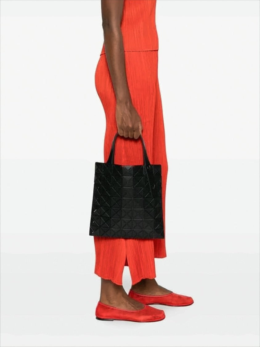 Baobao Geometric Faceted Black Tote Bag