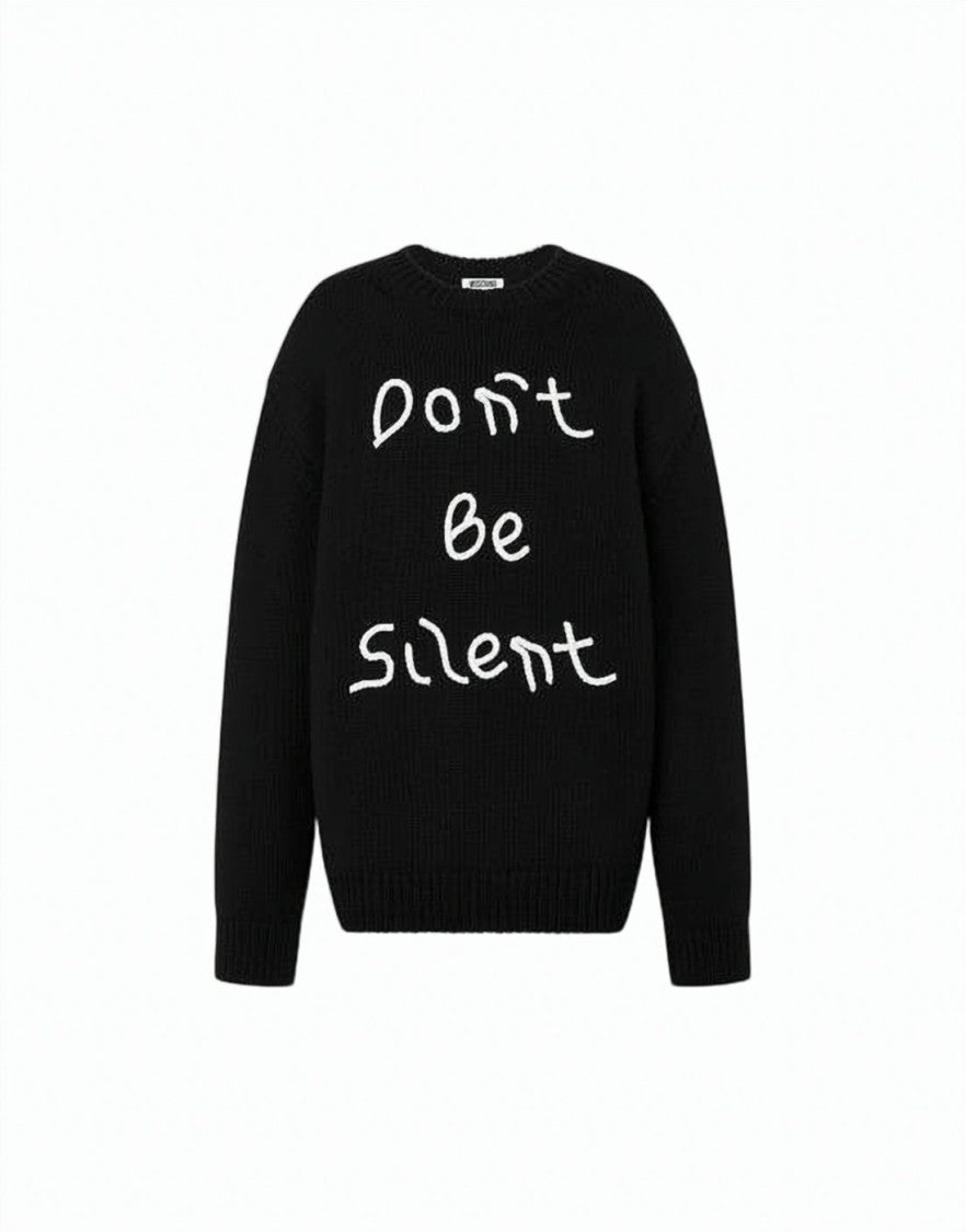 Moschino Black Knitted Sweater