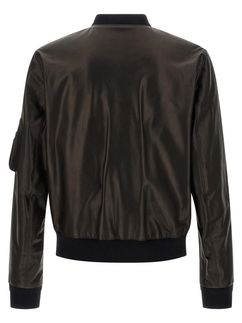 Givenchy Leather Bomber Jacket