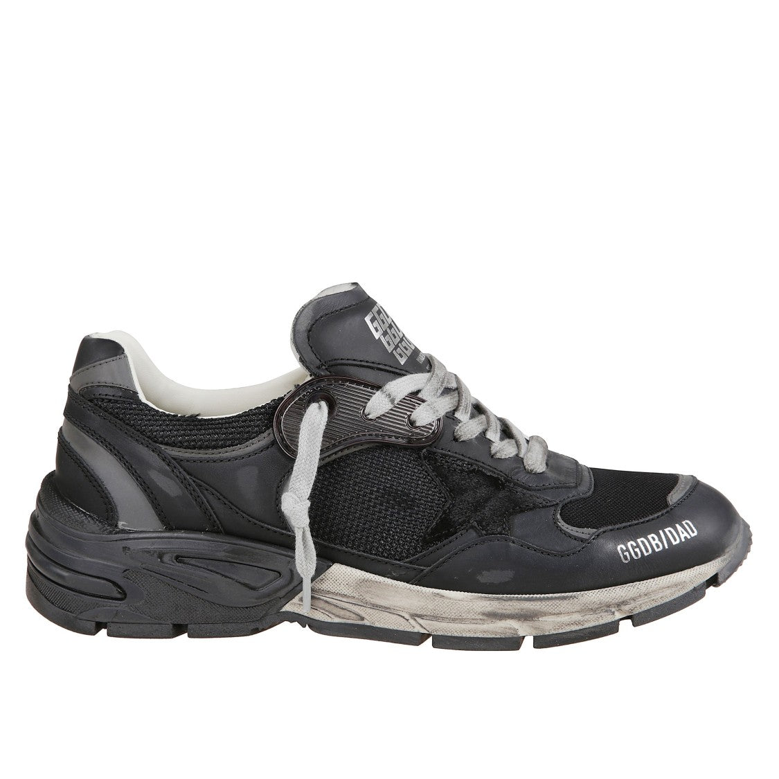 Golden Goose Black Leather Running Sneakers