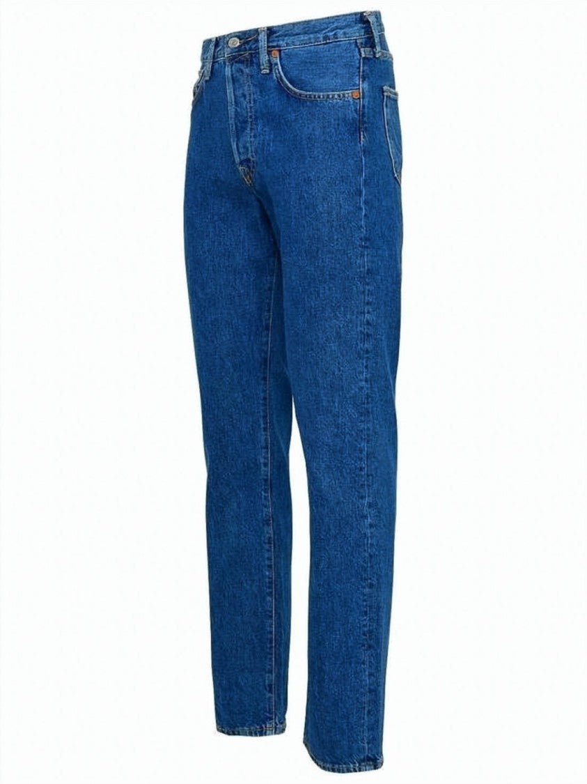 Acne Studios Mid-Rise Straight-Leg Denim Pants With Five-Pocket Design