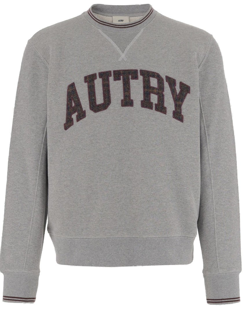 Autry Cotton Sweatshirt With Bold Logo Lettering