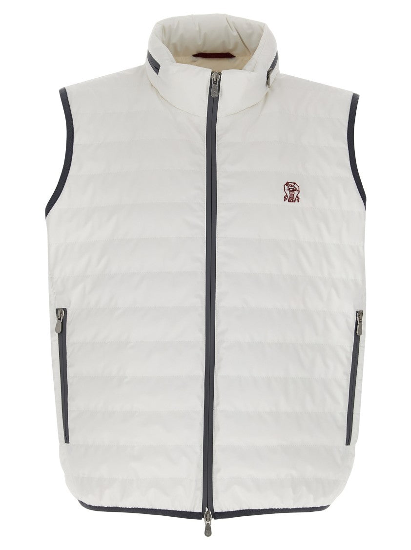 Brunello Cucinelli Water-Repellent Waistcoat With Goose Down
