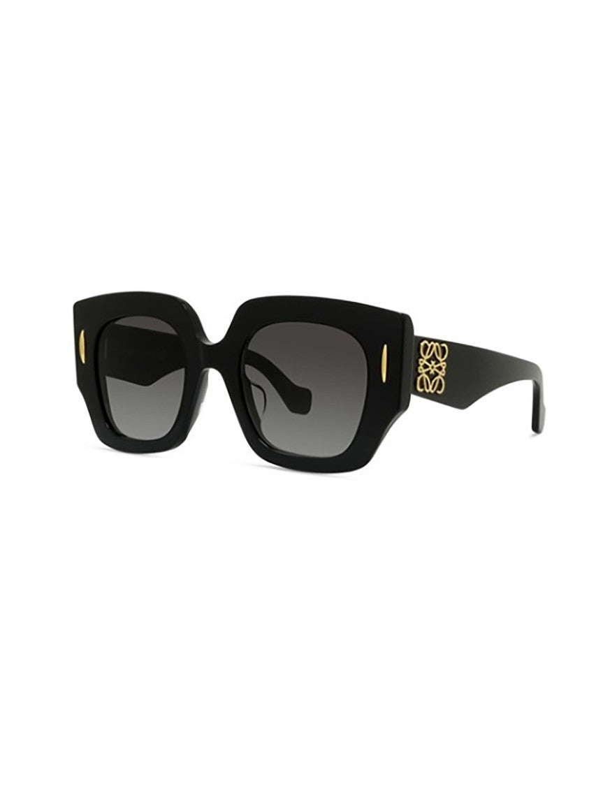 Loewe Black Lw40129u Rectangular Gold Sunglasses