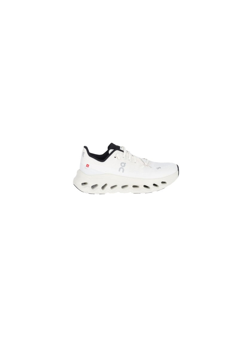 On Low-Profile White Sneakers With Lightweight Sole Design
