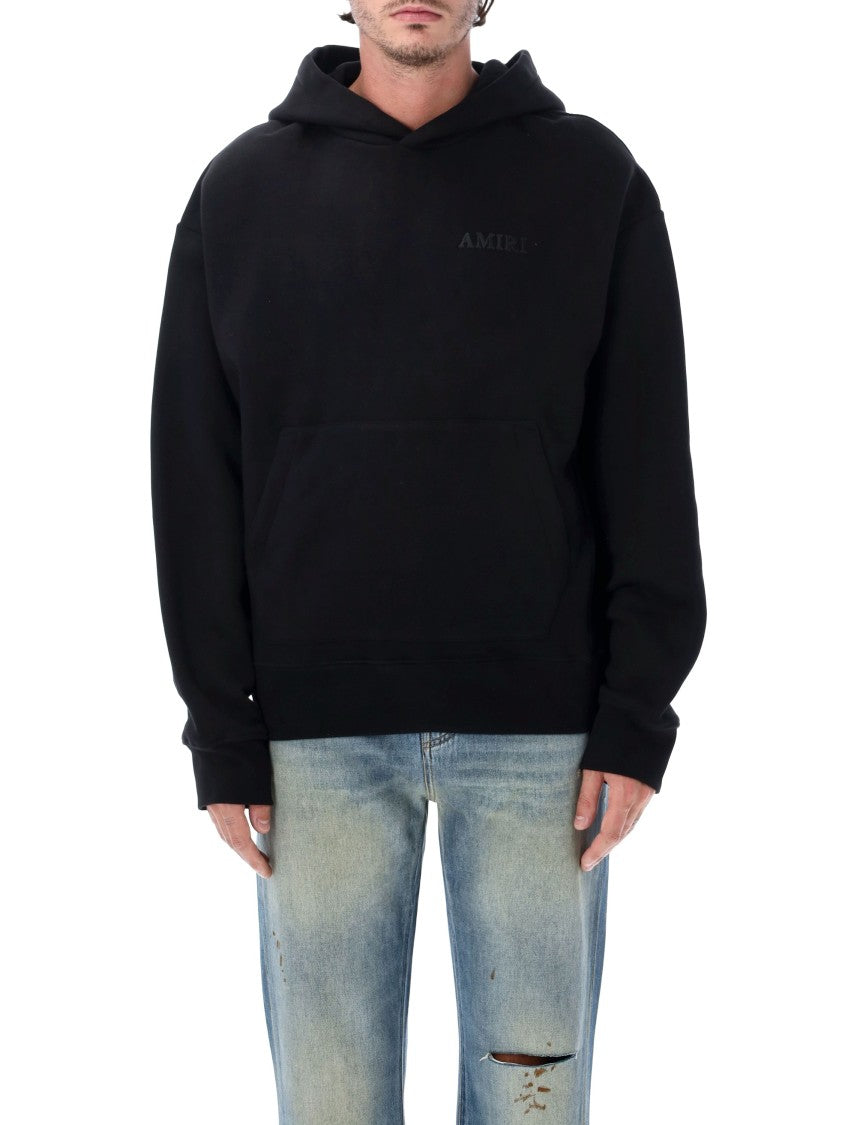 Amiri Monochromatic Tone-On-Tone Logo Embroidered Hooded Sweatshirt