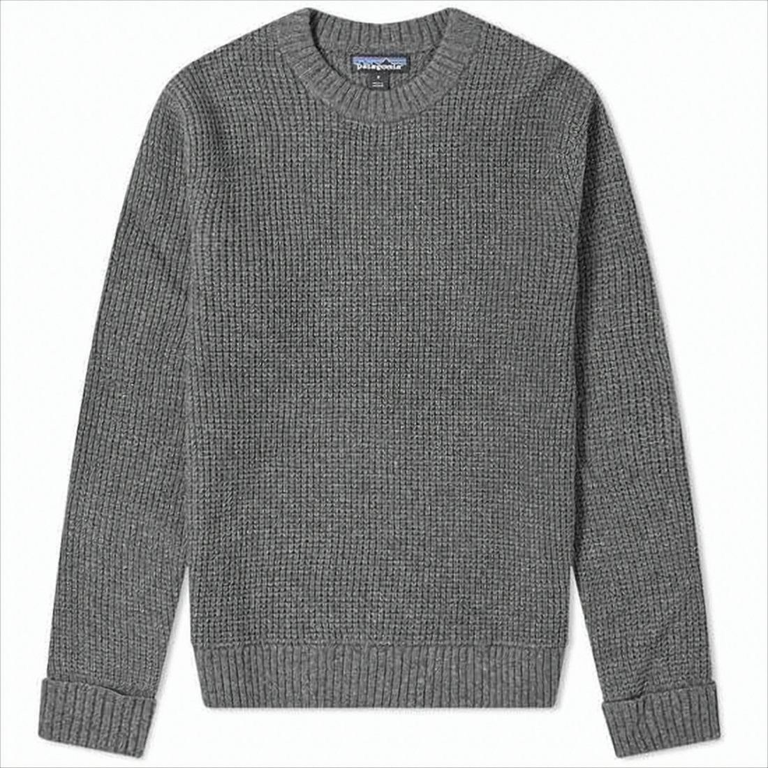 Patagonia Textured Knit Sweater With Classic Crew Neckline