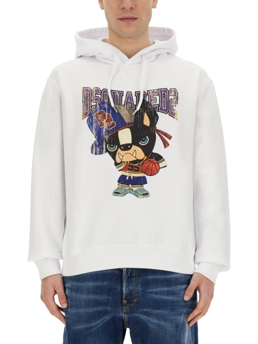 Dsquared2 Graphic Print Hooded Sweatshirt