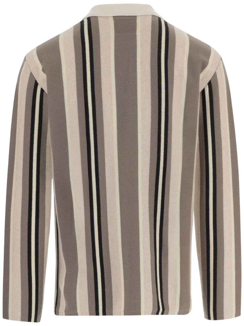 Guest In Residence Striped Cashmere Polo Shirt