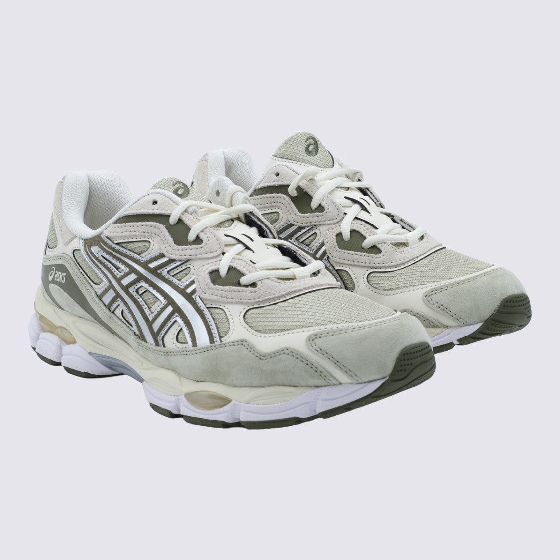 Asics Layered Design Sneakers With Striped Side Panels