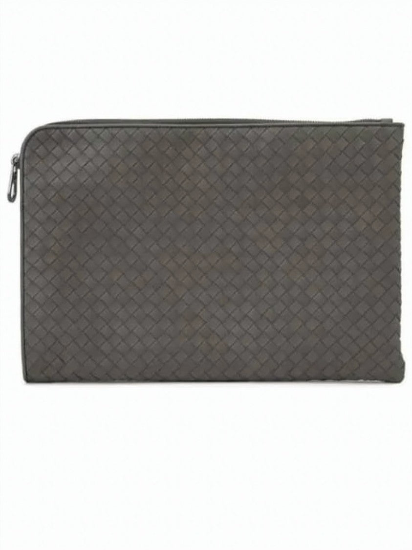 Bottega Veneta Rectangular Woven Leather Clutch