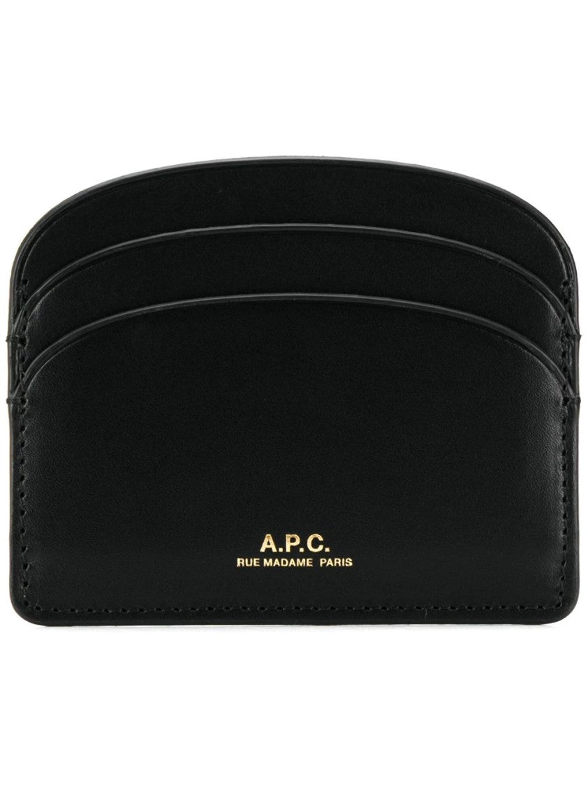 A.P.C. Half-Moon Wallet With Multiple Card Slots