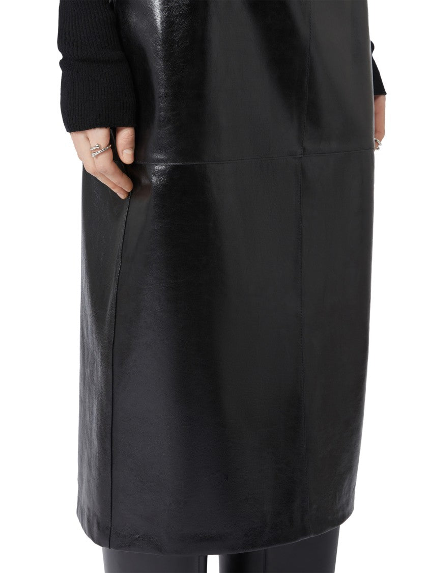 Max Mara Lamb Leather Skirt With Fitted Silhouette