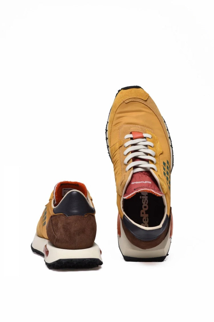 Be Positive Space Race Sneakers - Brown/Yellow