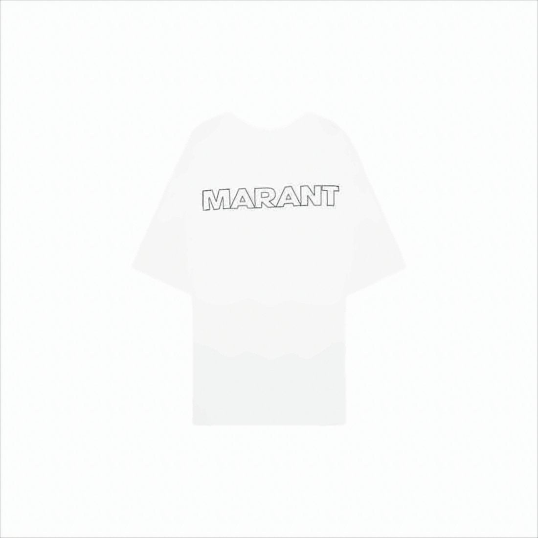 Isabel Marant Minimalist Short-Sleeve T-Shirt With Bold Logo Detail