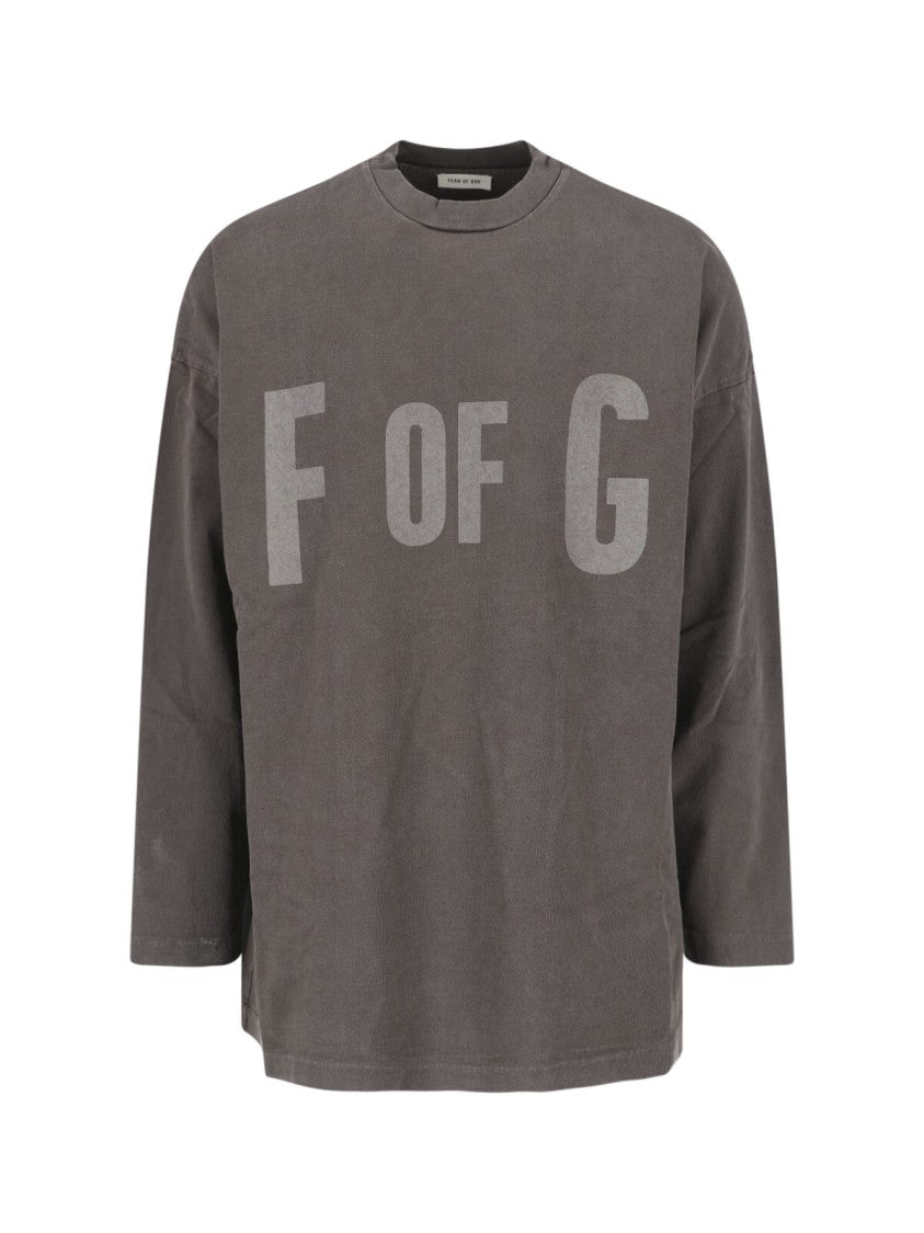 Fear Of God Ribbed Neckline Long-Sleeve Cotton T-Shirt