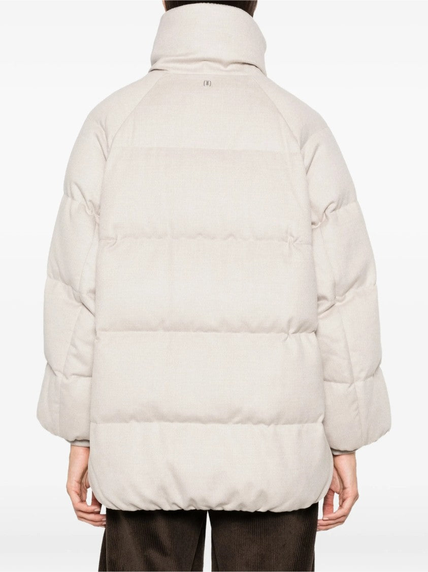 Duno Short Ribbed-Collar Down Jacket