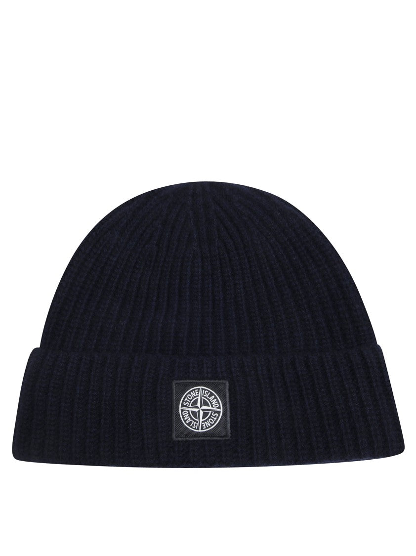 Stone Island Ribbed Knit Beanie