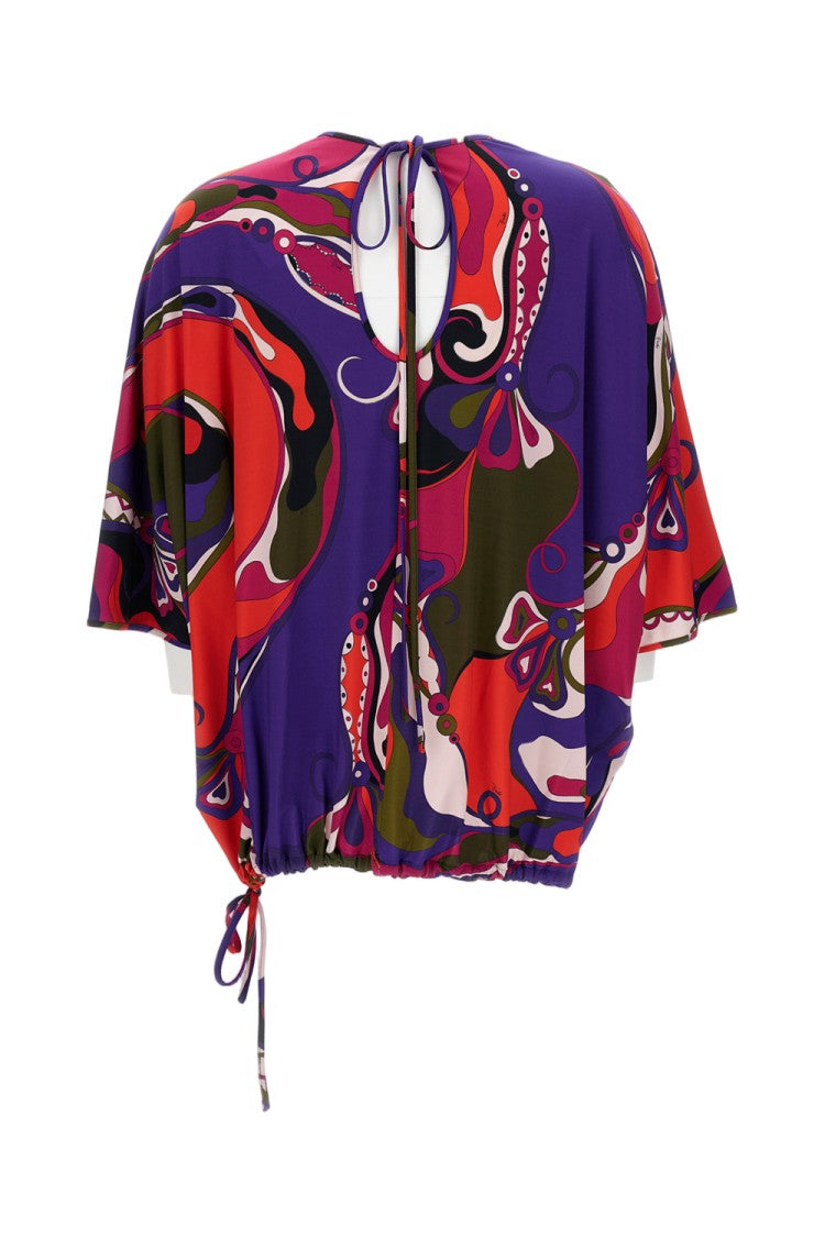 Emilio Pucci Satin Jersey Blouse