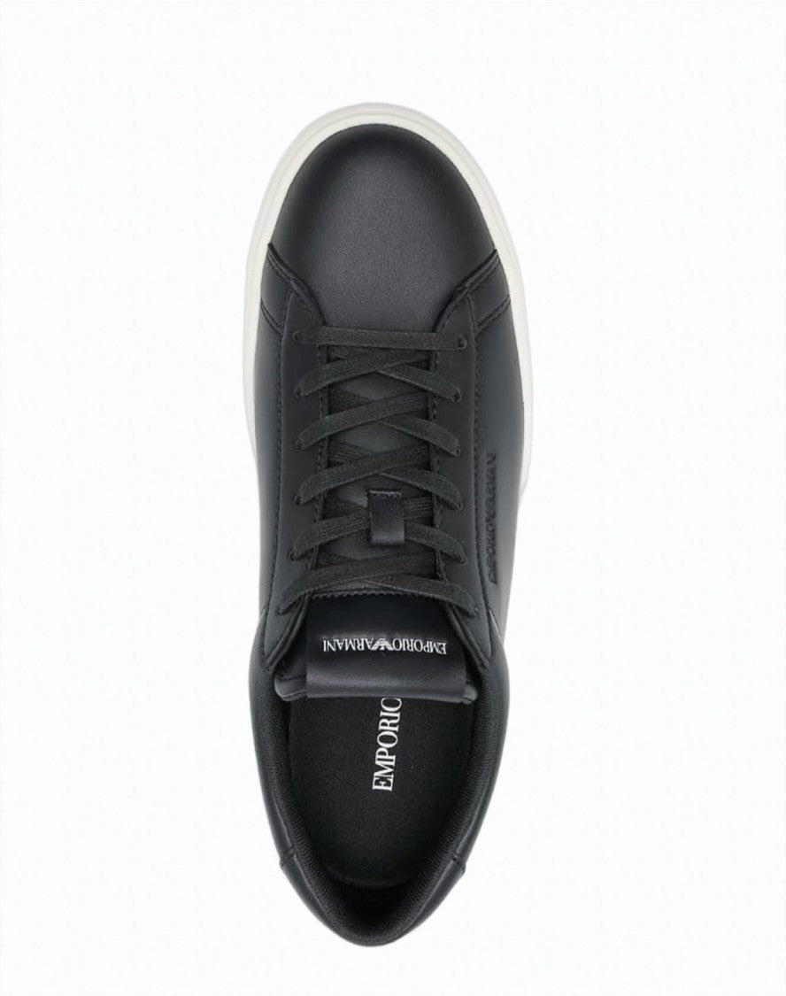 Emporio Armani Blue Lace Up Sneakers