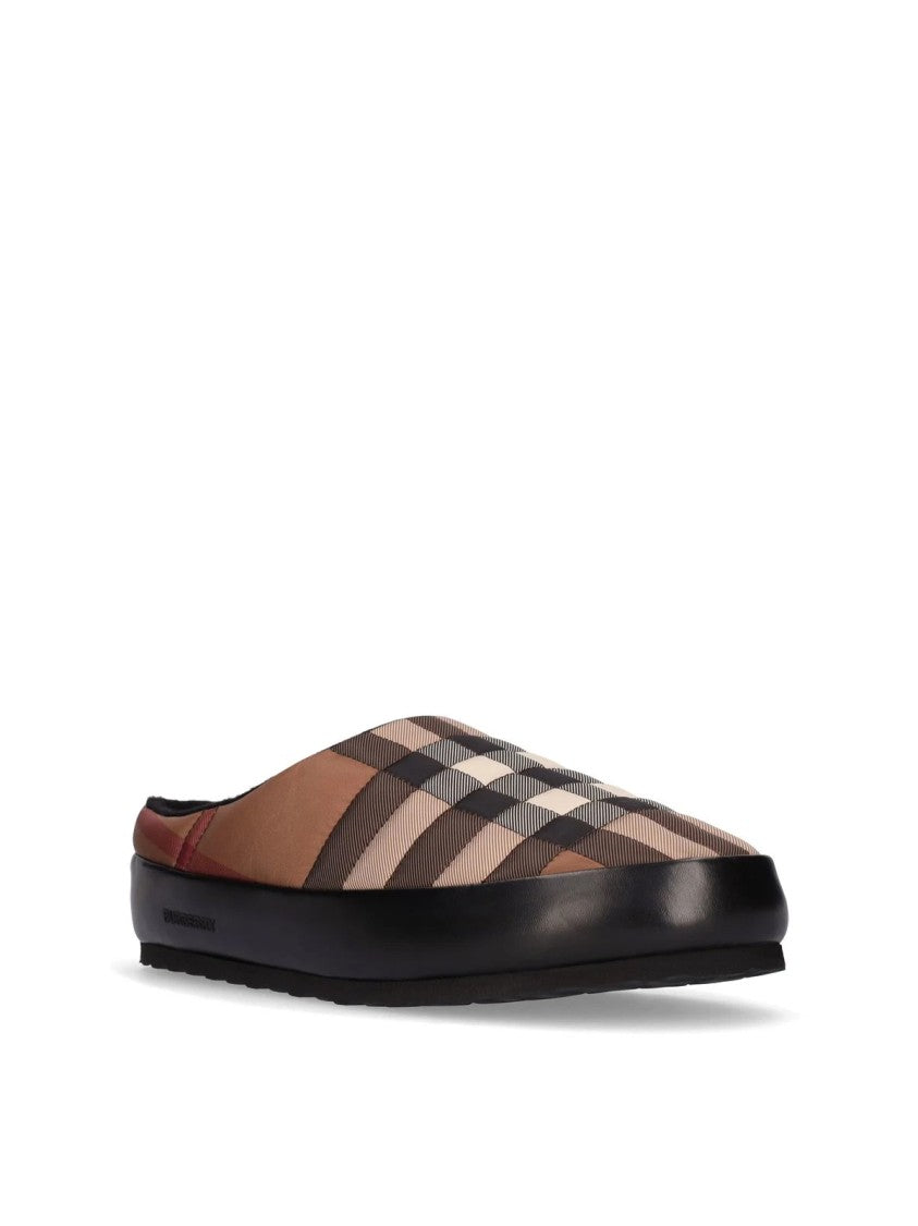 Burberry Northaven Check Logo Slip-On Loafers