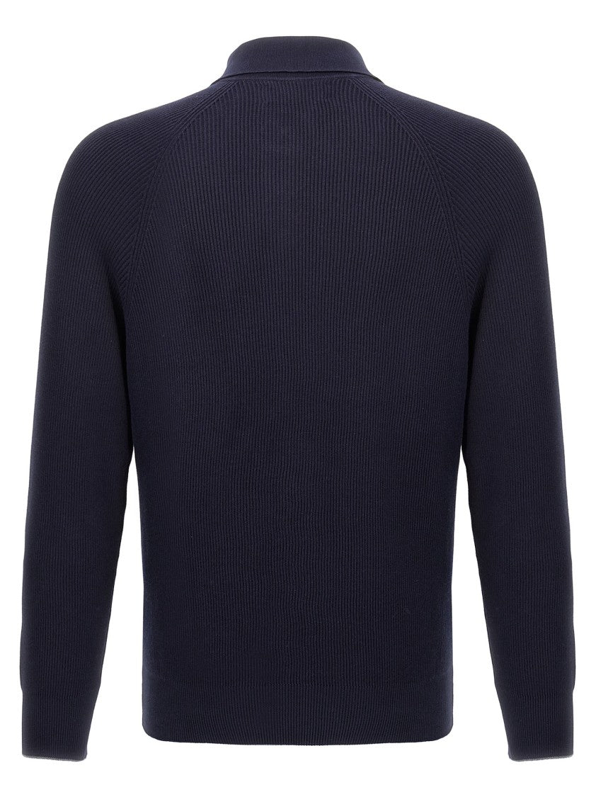 Brunello Cucinelli Ribbed Polo Shirt