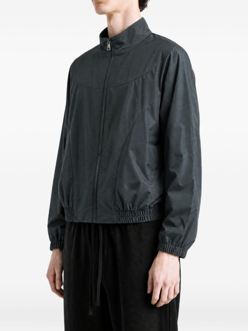 Givenchy Black Minimalist Lightweight High Collar Jacket